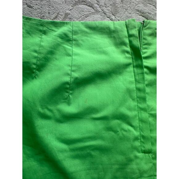 Vintage Lilly Pulitzer Skirt Women’s Size 10 Green Pink Trim Cotton Mini Preppy - Picture 3 of 7